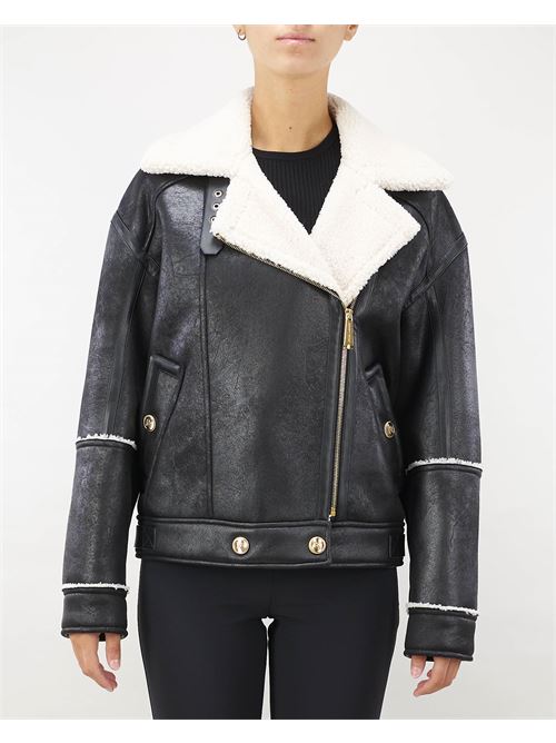 Leather effect aviator jacket Elisabetta Franchi ELISABETTA FRANCHI | Jacket | CP60A46E2110